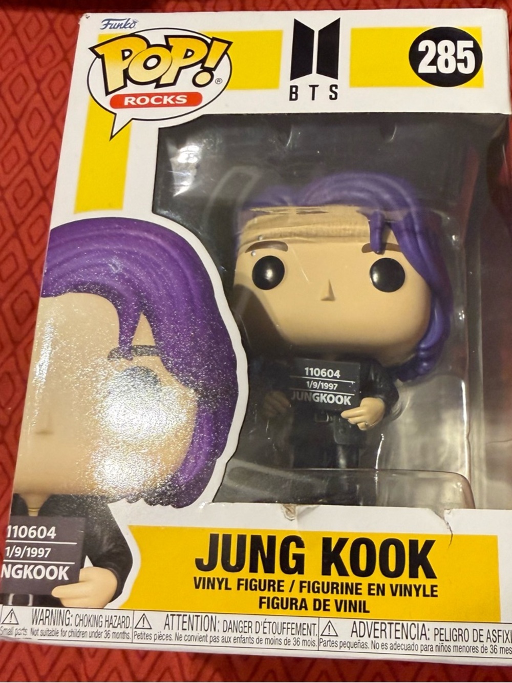 Funko BTS Jung Kook Vinyl Figure with Purple and Black Details